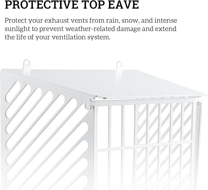 Outdoor Dryer Vent Cover with Open/Close Flap – Fits 5–6 Inch Vent Caps - Image 6