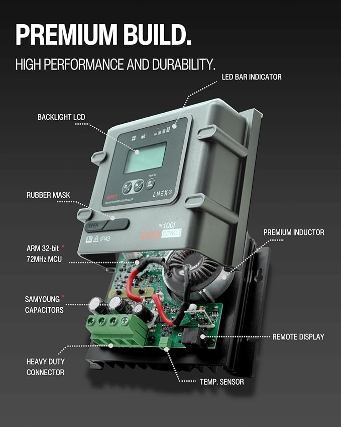 MPPT Solar Charge Controller 30A, 12V 24V Solar Panel Regulator - Image 5