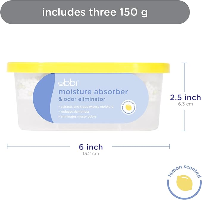 Ubbi Moisture Absorber and Odor Eliminator Tub, Attracts and Traps Excess - Image 5