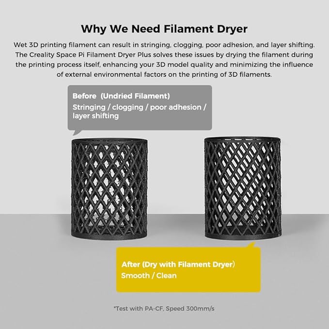 Creality Official Space Pi Filament Dryer Plus, Dual-Spool Filament Dryer Box - Image 7