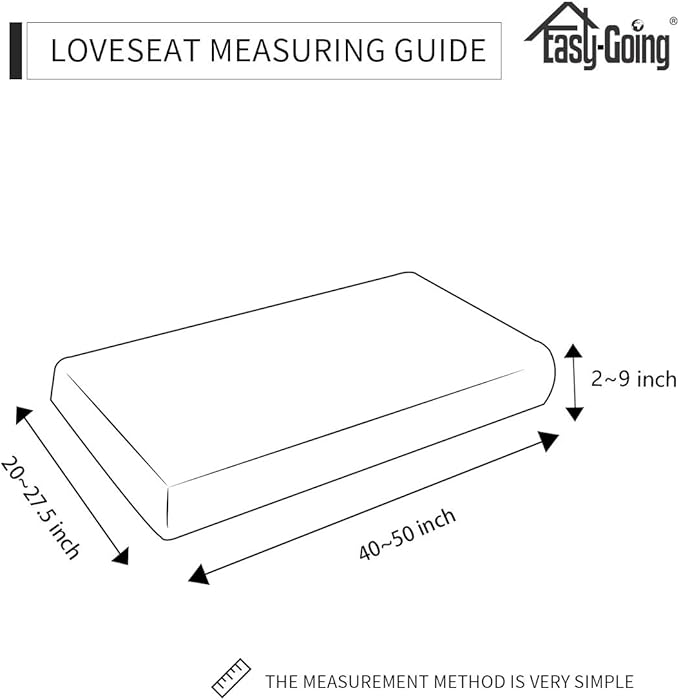 Easy-Going Stretch Loveseat Cushion Cover Sofa Cushion Furniture Protector Sofa - Image 7