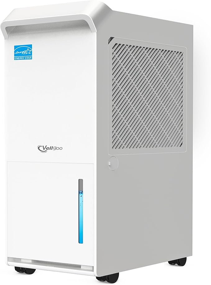 3, 500 Sq.Ft Most Efficient Energy Star 2024 Dehumidifier by Vellgoo