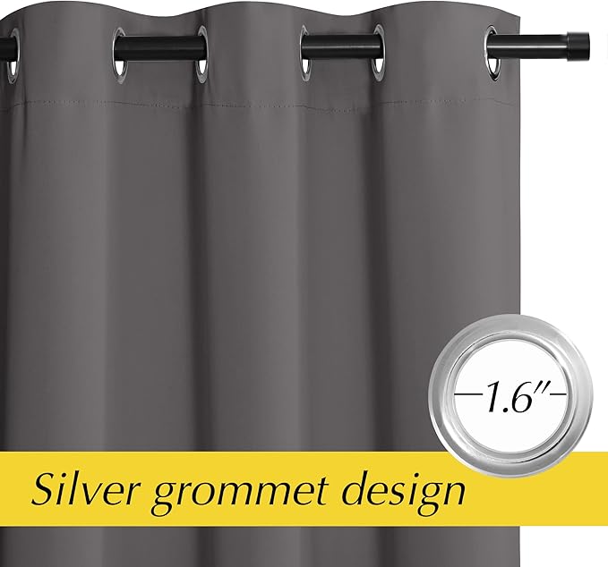 NICETOWN Blackout Doorway Curtains Privacy, Grommet Closet Curtain - Image 6
