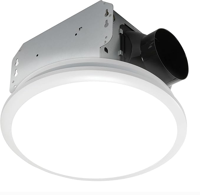 Homewerks 7141-80 Bathroom Fan Integrated LED Light Ceiling Mount Exhaust by HomewerksWorldwide