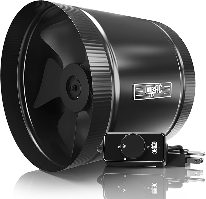 8 Inch Inline Duct Fan with Speed Controller - Image 8