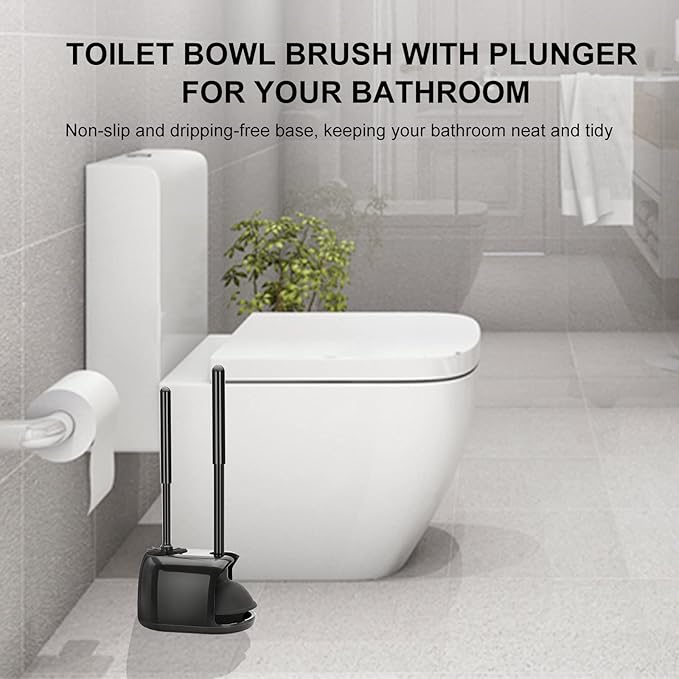 SetSail Toilet Brush and Plunger Set, 2 Packs Toilet Plungers - Image 7