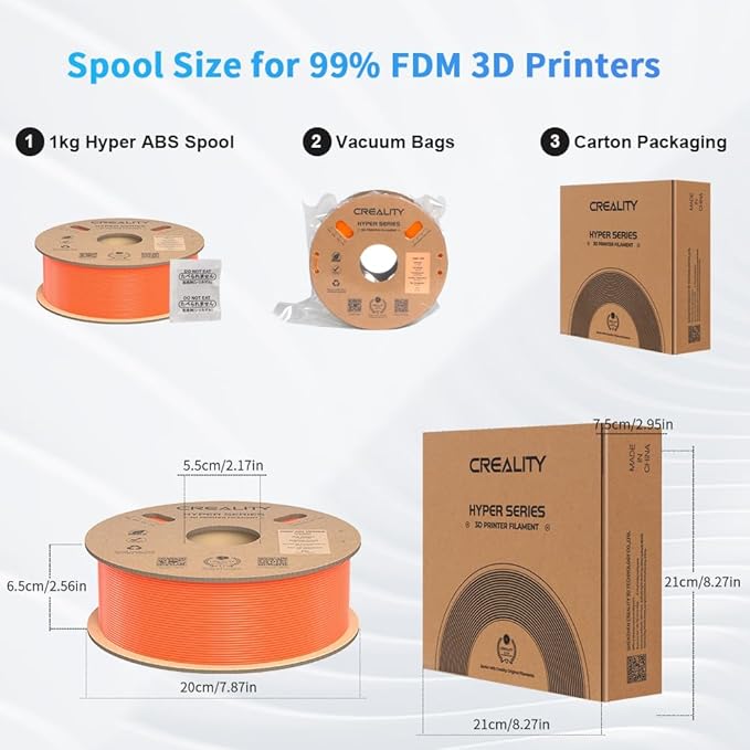 Creality Hyper ABS Filament 1.75mm, 3D Printer Filament ABS - Image 7