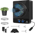 4-Inch Grow Tent Inline Duct Fan, Automatic Temperature & Humidity Sensing by DAOTAILI