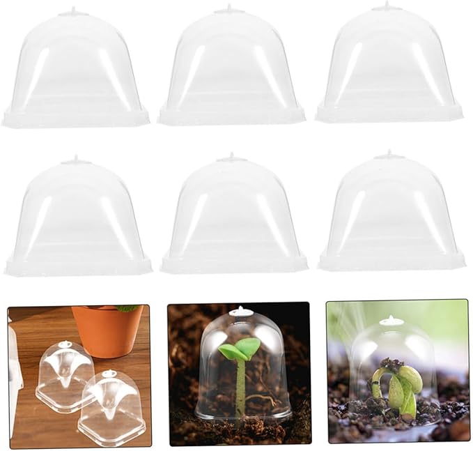12pcs Reusable Garden Dome Covers Transparent Square Cloche - Image 9