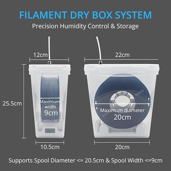 3D Printing Filament Storage Box, Dryer Box Continuous Filament Sealing and - Image 6