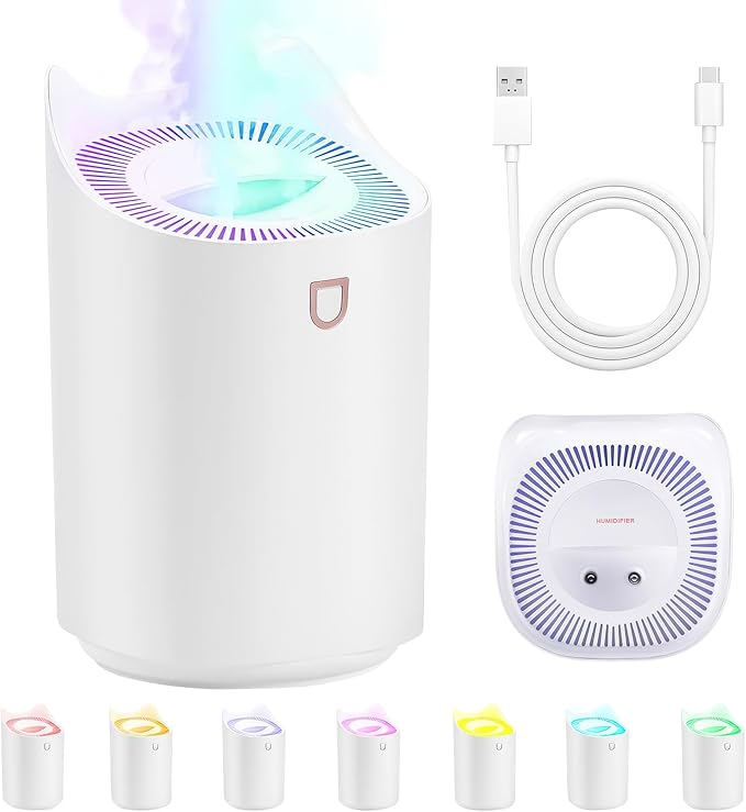 Blingbin Humidifiers for Bedroom, 3L Dual Nozzle Air Humidifiers for Home - Image 8