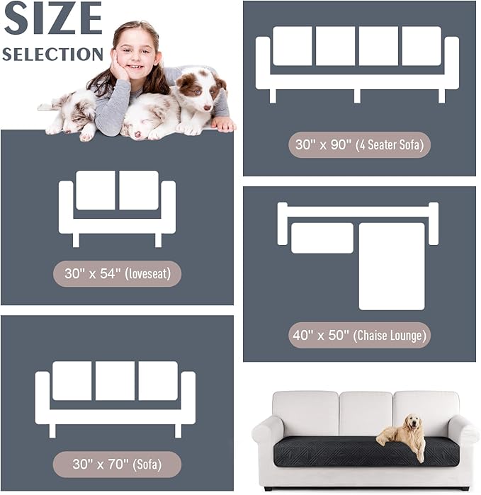 TAOCOCO 100% Waterproof Reversible Couch Cushion Cover - Image 6