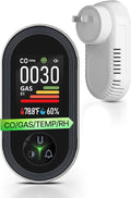 4IN1 Gas & Carbon Monoxide Detector Combination Plug in, CO Gas Monitor by MOES