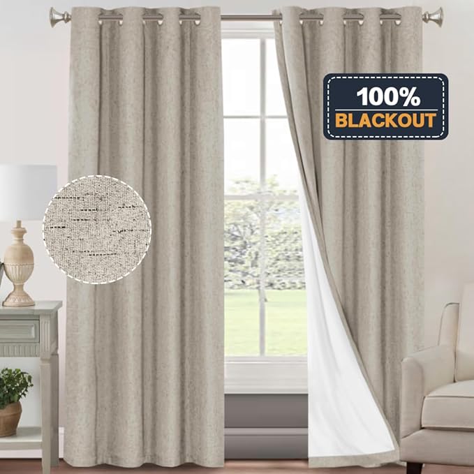 PrinceDeco 100% Blackout Curtains - Image 6