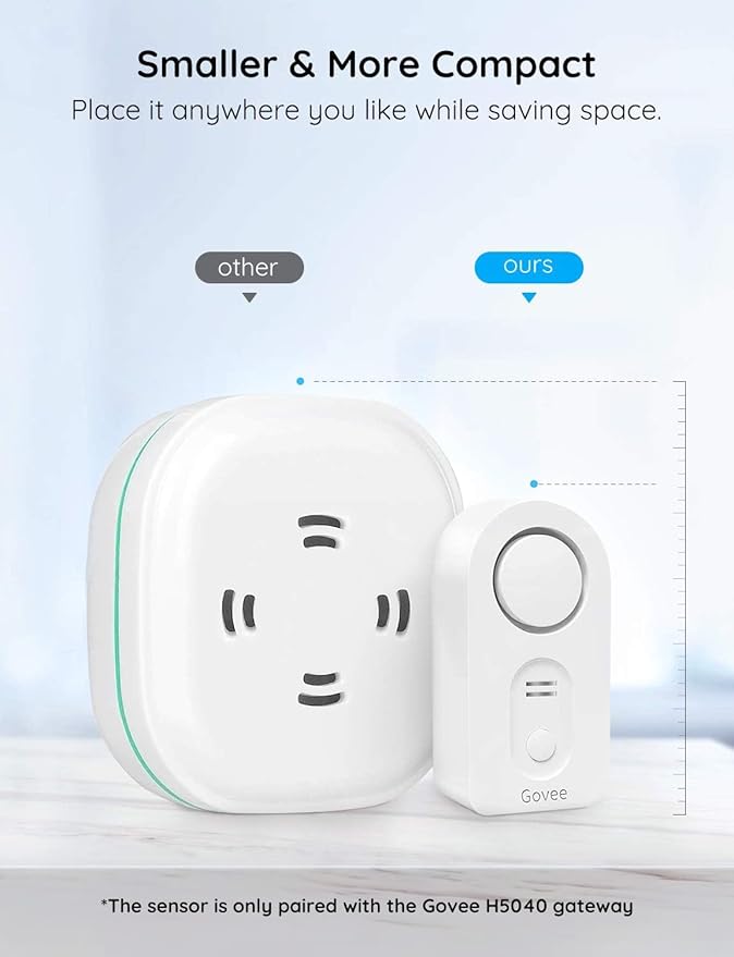Govee Water Leak Detectors 2 Pack, 100dB Adjustable Audio Alarm Sensor - Image 3