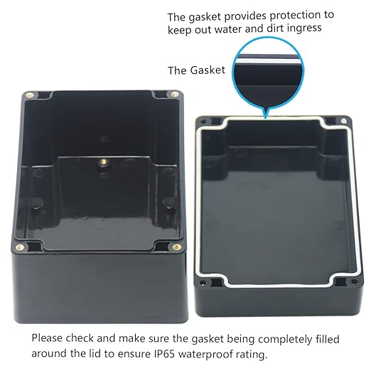 Junction Box, Zulkit Project Box IP65 Waterproof Outdoor Box ABS Plastic - Image 4