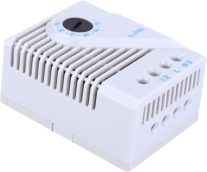 2PCS Mechanical Humidity Controller 35mm DIN Rail Hygrostat Fan Heater - Image 3