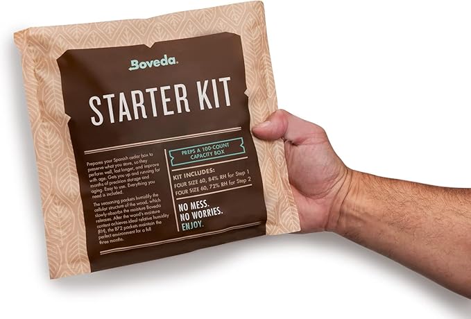 Boveda Starter Kit Bundle: Season a Wooden Storage Box Plus Maintain Humidity - Image 2