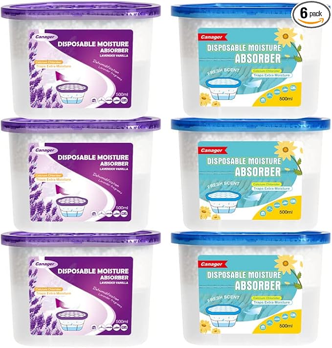 CANAGER Lavender Vanilla, Fresh Scent, Moisture Absorber Box, Odor Eliminator by CANAGER