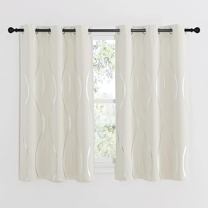 NICETOWN Bedroom Curtains Small Blackout Panels, 42 by 54 Inch, Window - Image 2