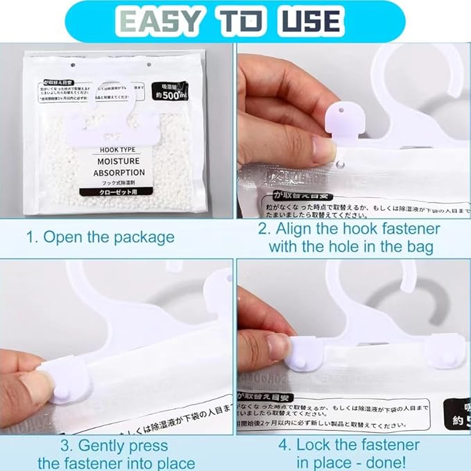 Moisture Absorbers Packets, Dehumidifier Bags, Hanging Moisture Absorber Bag - Image 4