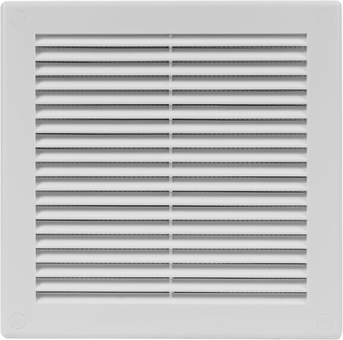8" x 8" Square Air Vent Cover – White Plastic Vent Deflector by Unknown
