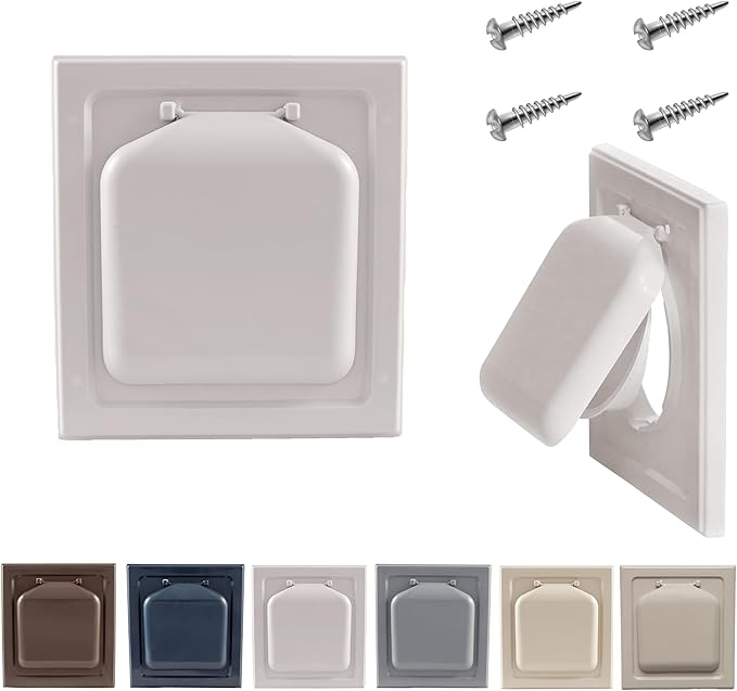 NO-PEST VENT, Exclusive Dual Door Dryer Vent Cover Outdoor 4 inch or Bathroom by No-PestVent