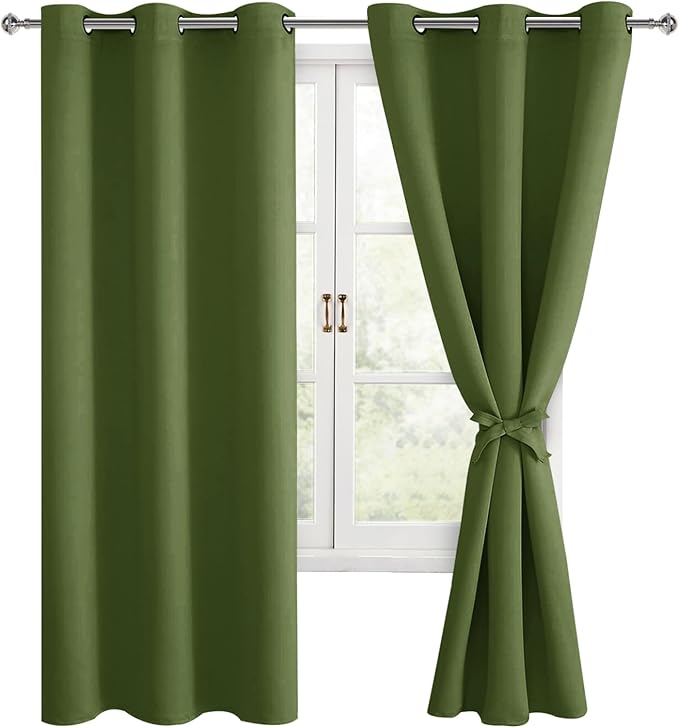 Hiasan Room Darkening Curtains for Bedroom, Noise Reducing Blackout Window - Image 7