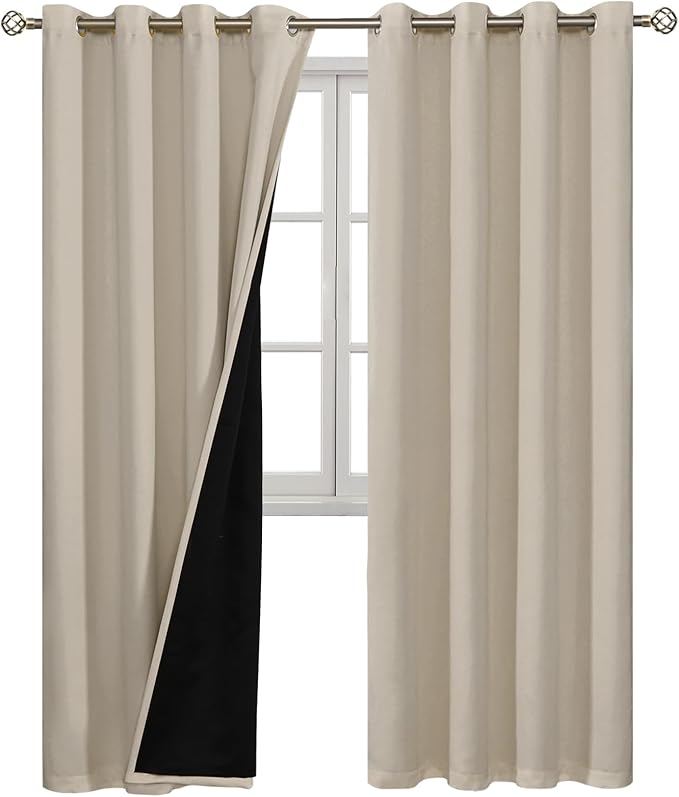 BGment 100% Blackout Curtains for Bedroom Window 84 Inch Length 2 Panels - Image 8