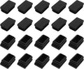 METALLIXITY Rectangle End Caps 24Pcs, Plastic Rectangle Tube Inserts Threaded by METALLIXITY