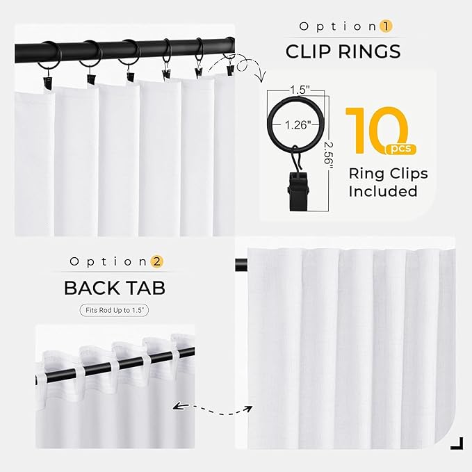 INOVADAY Thermal Sliding Door Curtains 100% Blackout Curtains - Image 4