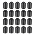 DMiotech 20 Pack 3/8" ID Black Screw Thread Protectors Rubber End Caps Bolt by DMiotech
