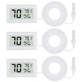 3Pcs Fahrenheit Thermometer Hygrometer Mini Digital by Unknown