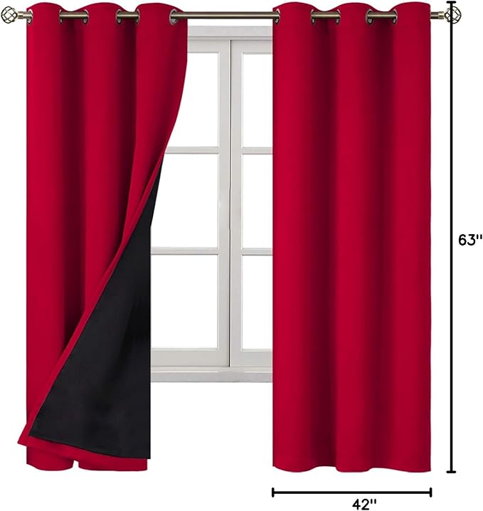 BGment Christmas 100% Blackout Curtains Thermal Insulated - Image 9