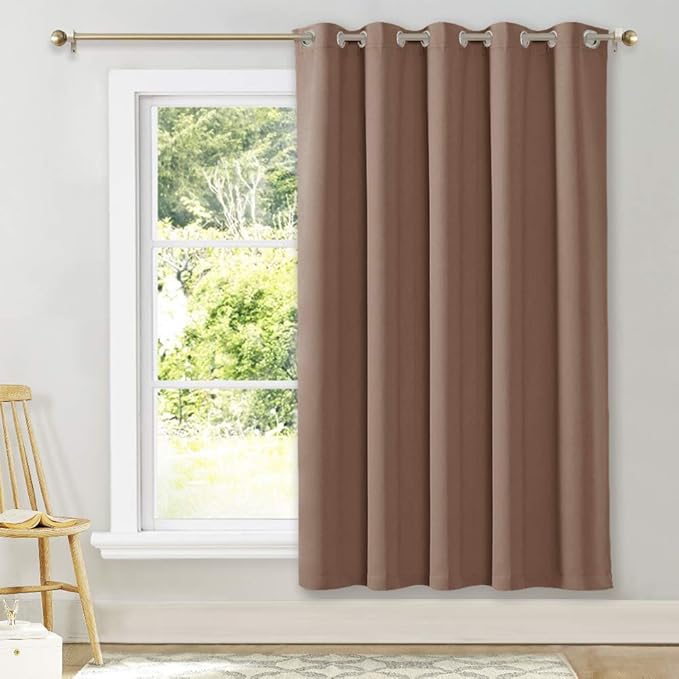 NICETOWN Vertical Blinds for Sling Door, Grommet Top Blackout Window Curtains by NICETOWN