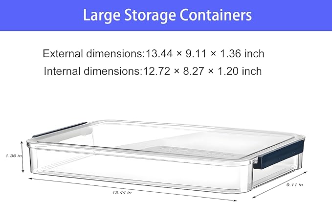 2 Pcs Plastic Portable Project Case, Scrapbooks, Art Supplies - Image 2