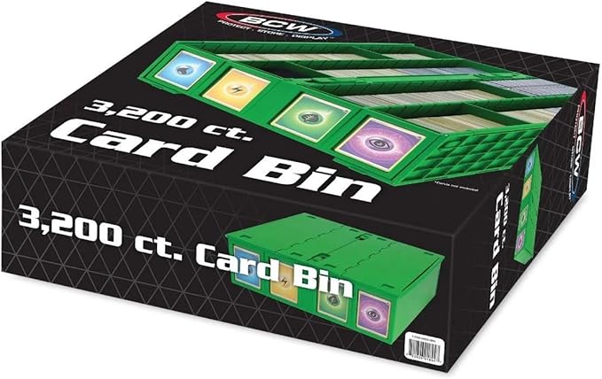 BCW Collectible Card Bin – Green | Holds 3200 Cards | Includes 4 Dividers | - Image 7