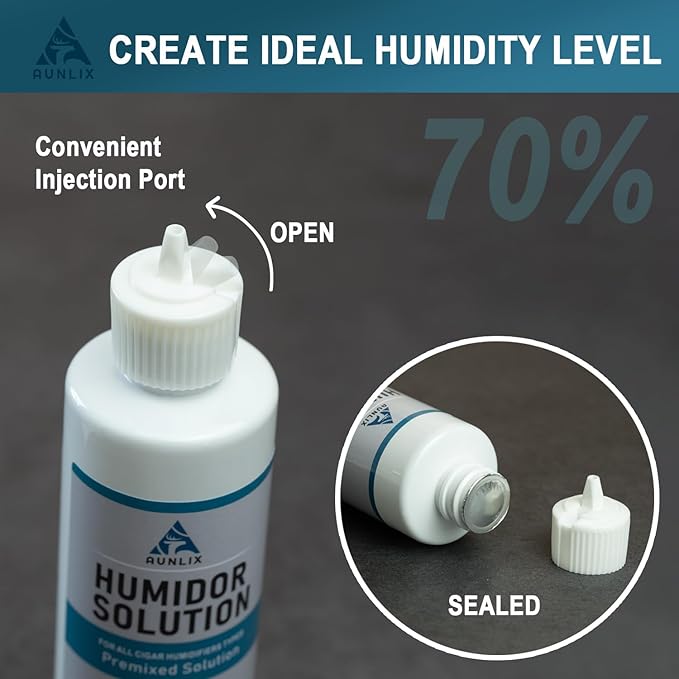 Cigar Humidifier & Humidor Solution Set, Safe Humidity Control Packs, Keep 70% - Image 8