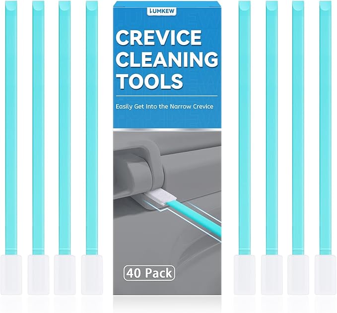40pcs Crevice Cleaning Brush Tool, Disposable Toilet Brush by Lumkew