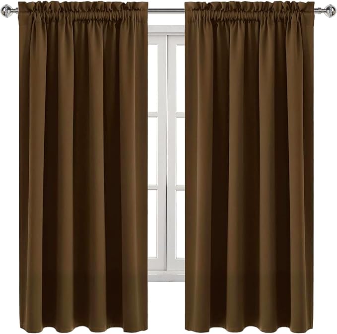 DWCN Blackout Curtains Room Darkening Thermal Insulated Bedroom Curtains Window - Image 9