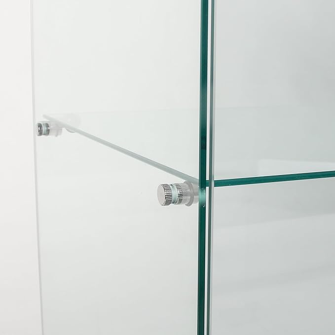 Yoluckea 5 Shelves Glass Display Cabinet - Image 7