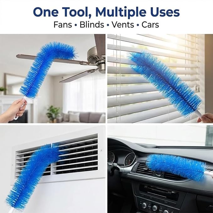 Bendable Microfiber Head, Reusable Dust Remover, 15.7in Bendable Microfiber Fan - Image 7