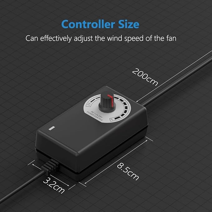 Hon&Guan 3 Inch Inline Blower Fan - Image 2