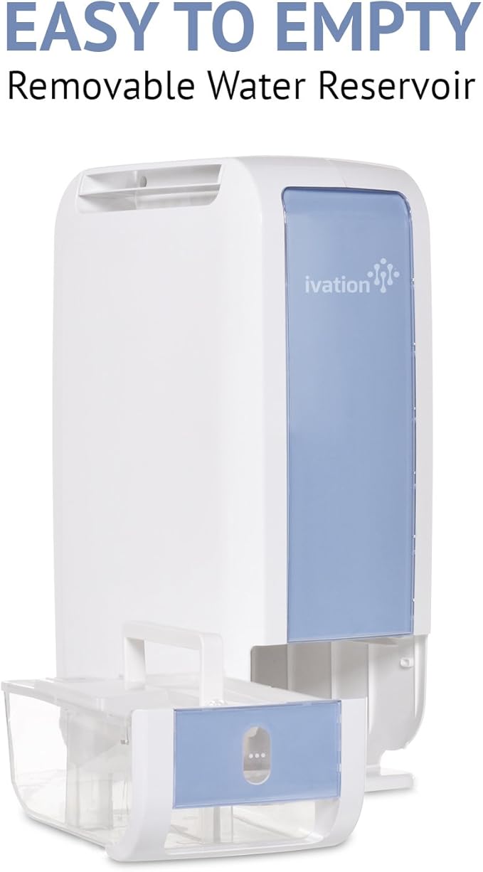 Ivation 13-Pint Small-Area Desiccant Dehumidifier Compact and Quiet - - Image 2