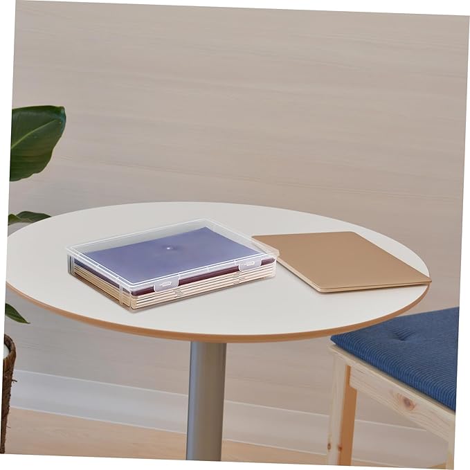 jojofuny Document Organizer Box Transparent Storage Case - Image 3