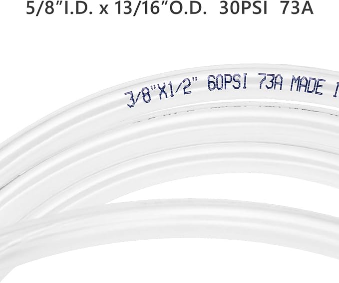 Eastrans 25ft x 5/8" ID Clear Vinyl Tubing, Flexible Hybrid PVC Tubing Hose - Image 4