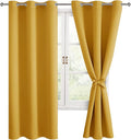 Hiasan Blackout Curtains for Bedroom and Living Room, Light Blocking, Noise by Hiasan