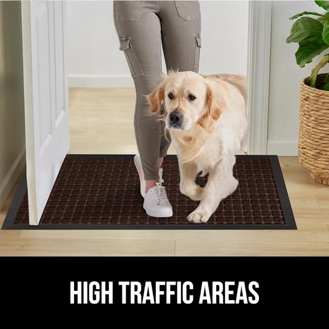 GORILLA GRIP 100% Waterproof All-Season WeatherMax Doormat US Designed Natural - Image 6