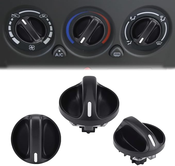 3PCS AC Heater Blower Fan Control Knob, AC Heater Control Knob Compatible by Middrivr