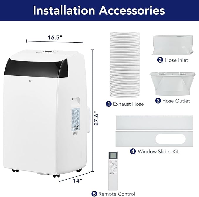 GarveeLife 12000 BTU Portable Air Conditioner 3-In-1 - Image 2